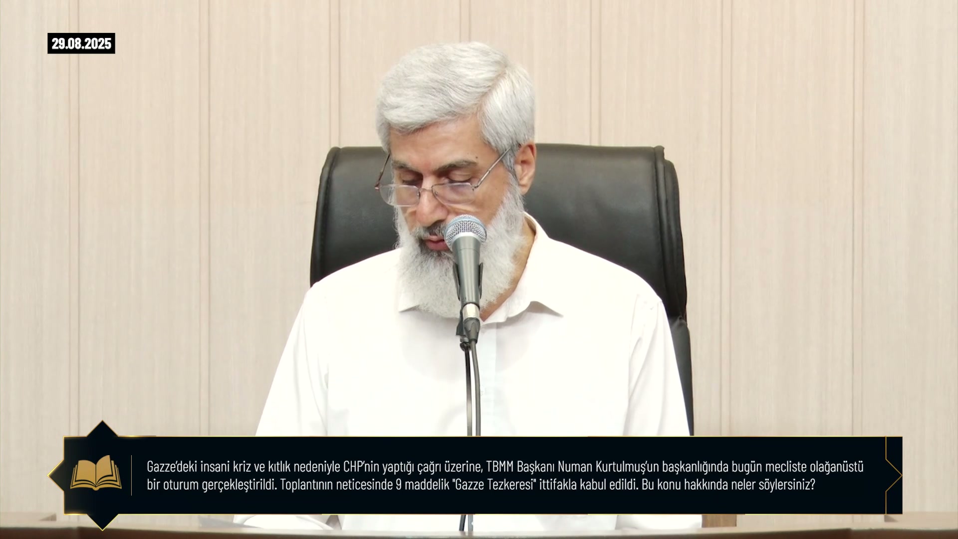SORU - CEVAP | TBMM’de ittifakla kabul edilen 9 maddelik “Gazze Tezkeresi” hakkında:   Bu adım iktidar kanadından gelmedi; muhalefet partilerinin talebi üzerine gerçekleştirildi. Dağ fare doğurdu. Ortaya somut bir şey çıkmadı. Yapılan yalnızca kamuoyunu rahatlatmak. Türkiye Büyük Millet Meclisi bir karar almış olsun, özel toplantı yapmış olsun. Gerçekte ise hiçbir şey yapılmadı ve yapılmak da istenmiyor. Millet tepkisini dile getiriyor, fakat siz yine aynı şekilde devam ediyorsunuz.