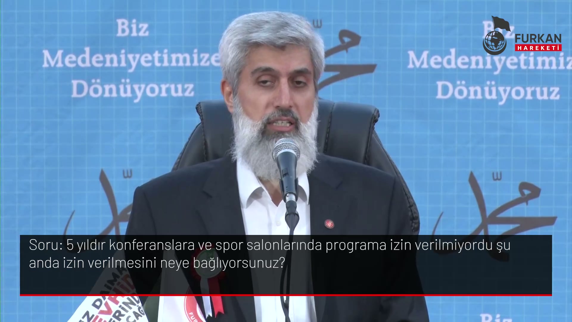 5 yıldır konferanslara ve spor salonlarında programa izin verilmiyordu şu anda izin verilmesini neye bağlıyorsunuz?