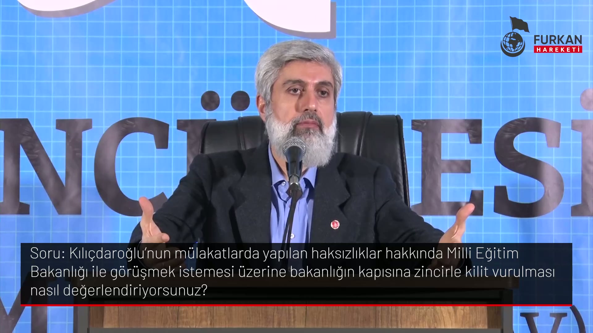 Kılıçdaroğlu'nun mülakatlarda yapılan haksızlıklar hakkında Milli Eğitim Bakanlığı ile görüşmek istemesi üzerine bakanlığın kapısına zincirle kilit vurulması nasıl değerlendiriyorsunuz?