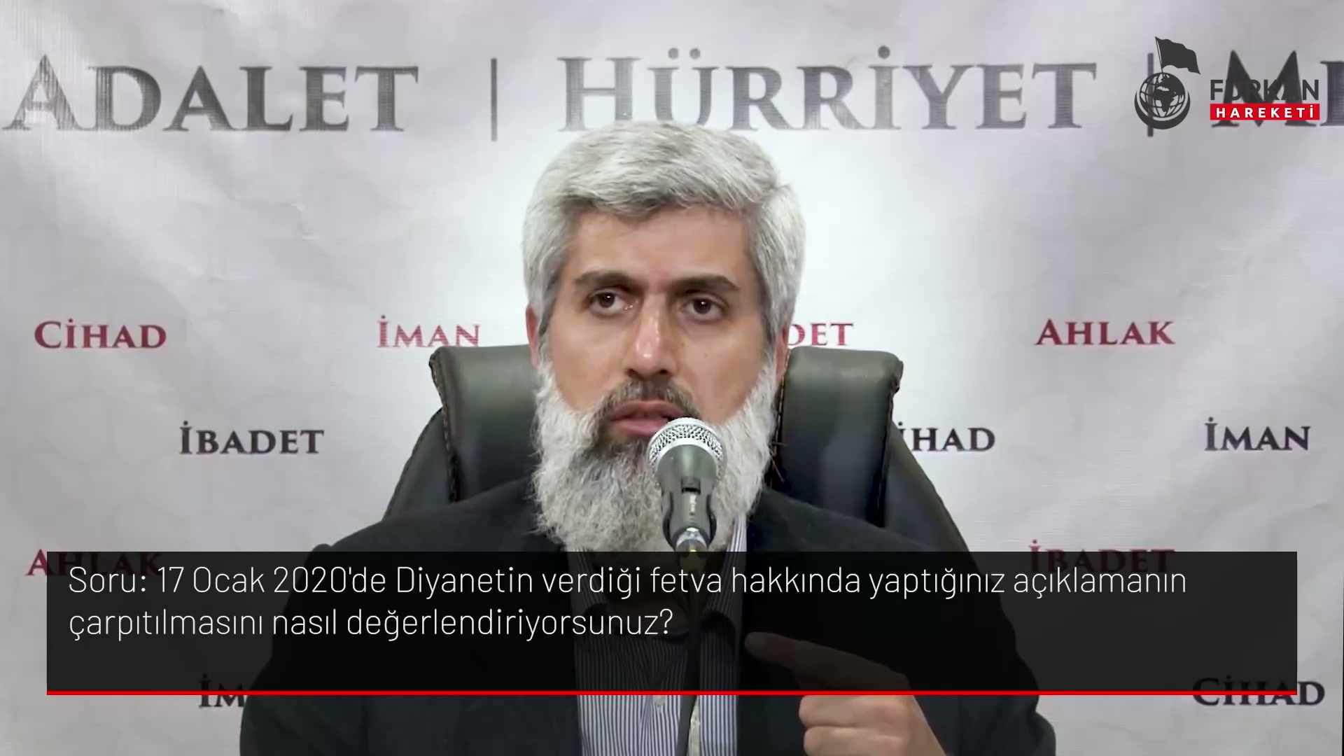 17 Ocak 2020'de Diyanetin verdiği fetva hakkında yaptığınız açıklamanın çarpıtılmasını nasıl değerlendiriyorsunuz?