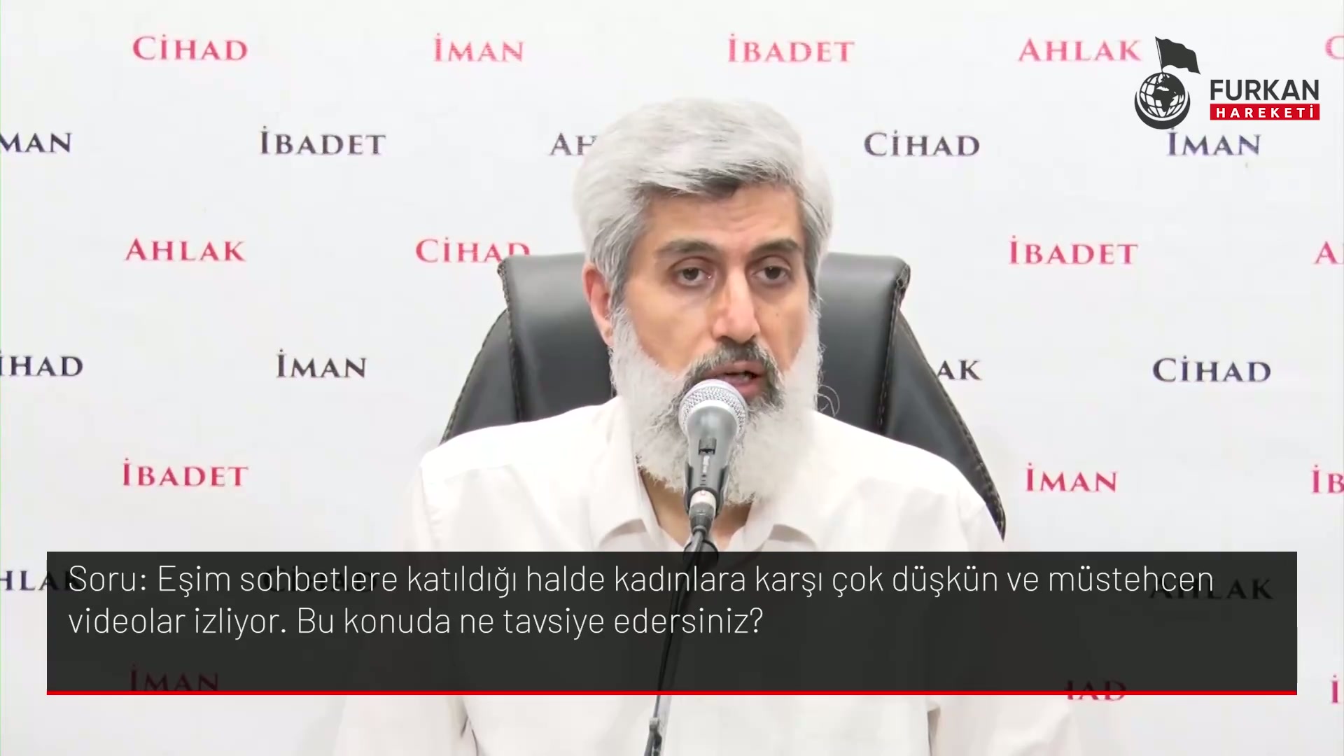 Eşim sohbetlere katıldığı halde kadınlara karşı çok düşkün ve müstehcen videolar izliyor. Bu konuda ne tavsiye edersiniz?