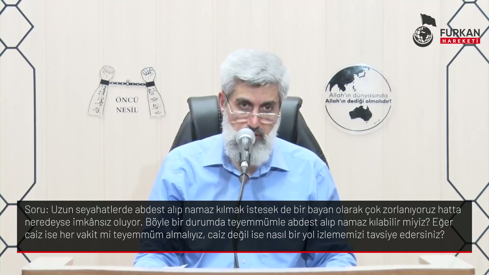 Uzun seyahatlerde abdest alıp namaz kılmak istesek de bir bayan olarak çok zorlanıyoruz hatta neredeyse imkânsız oluyor. Böyle bir durumda teyemmümle abdest alıp namaz kılabilir miyiz? Eğer caiz ise her vakit mi teyemmüm almalıyız, caiz değil ise nasıl bir yol izlemenizi tavsiye edersiniz?