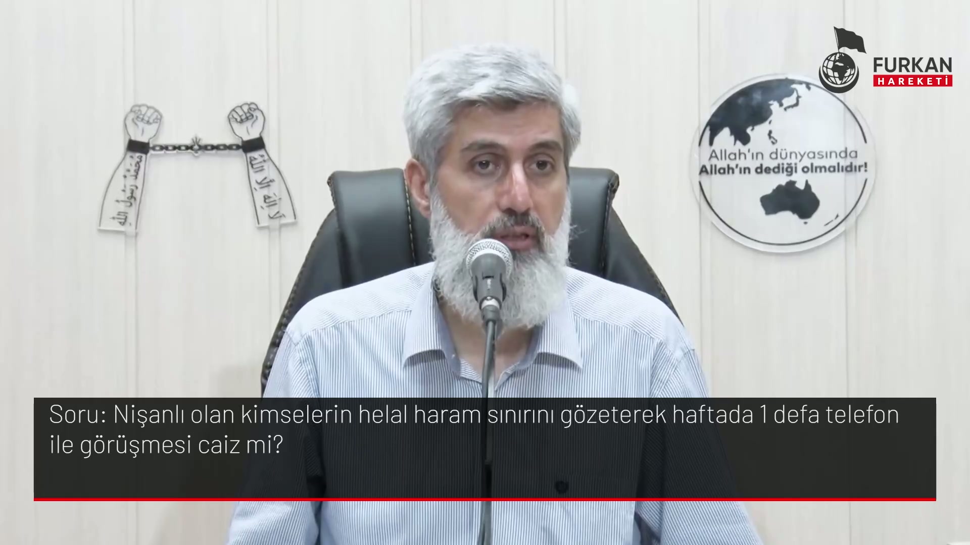 Nişanlı olan kimselerin helal haram sınırını gözeterek haftada 1 defa telefon ile görüşmesi caiz mi?