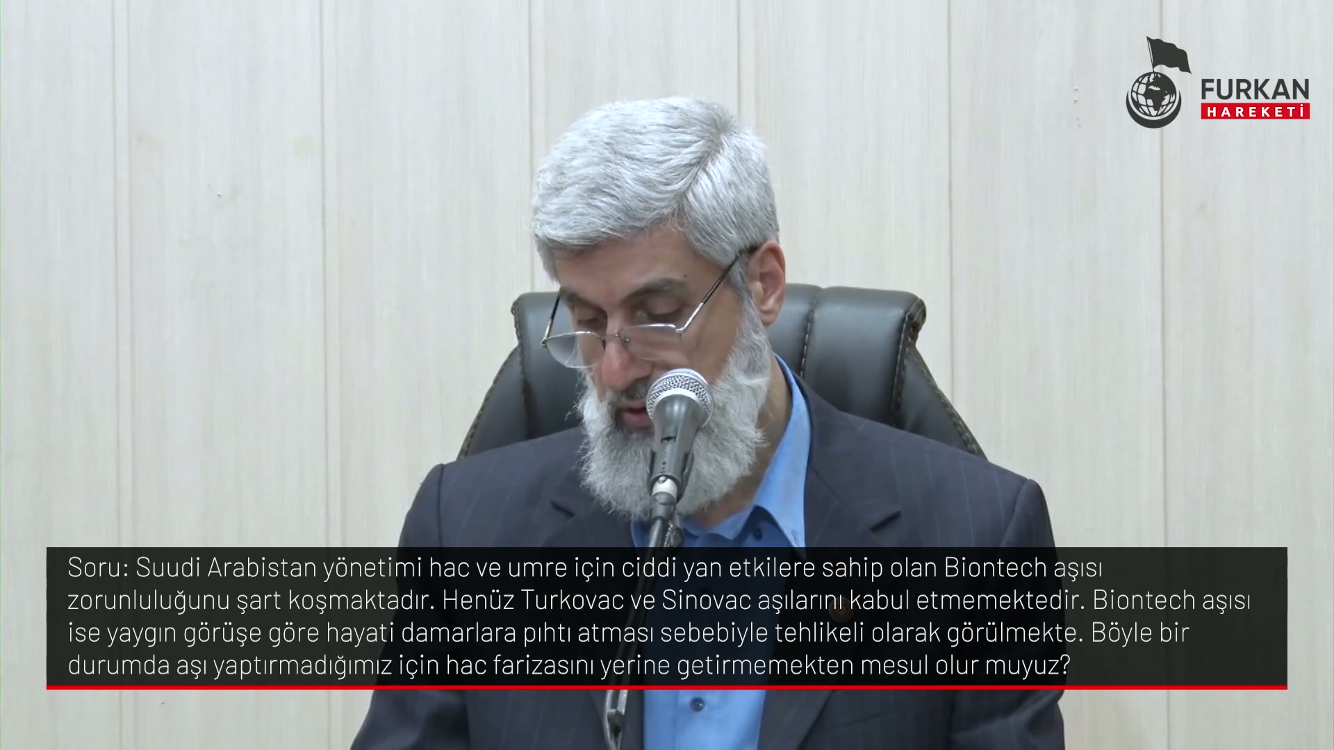 Suudi Arabistan yönetimi hac ve umre için ciddi yan etkilere sahip olan Biontech aşısı zorunluluğunu şart koşmaktadır. Henüz Turkovac ve Sinovac aşılarını kabul etmemektedir. Biontech aşısı ise yaygın görüşe göre hayati damarlara pıhtı atması sebebiyle tehlikeli olarak görülmekte. Böyle bir durumda aşı yaptırmadığımız için hac farizasını yerine getirmemekten mesul olur muyuz?