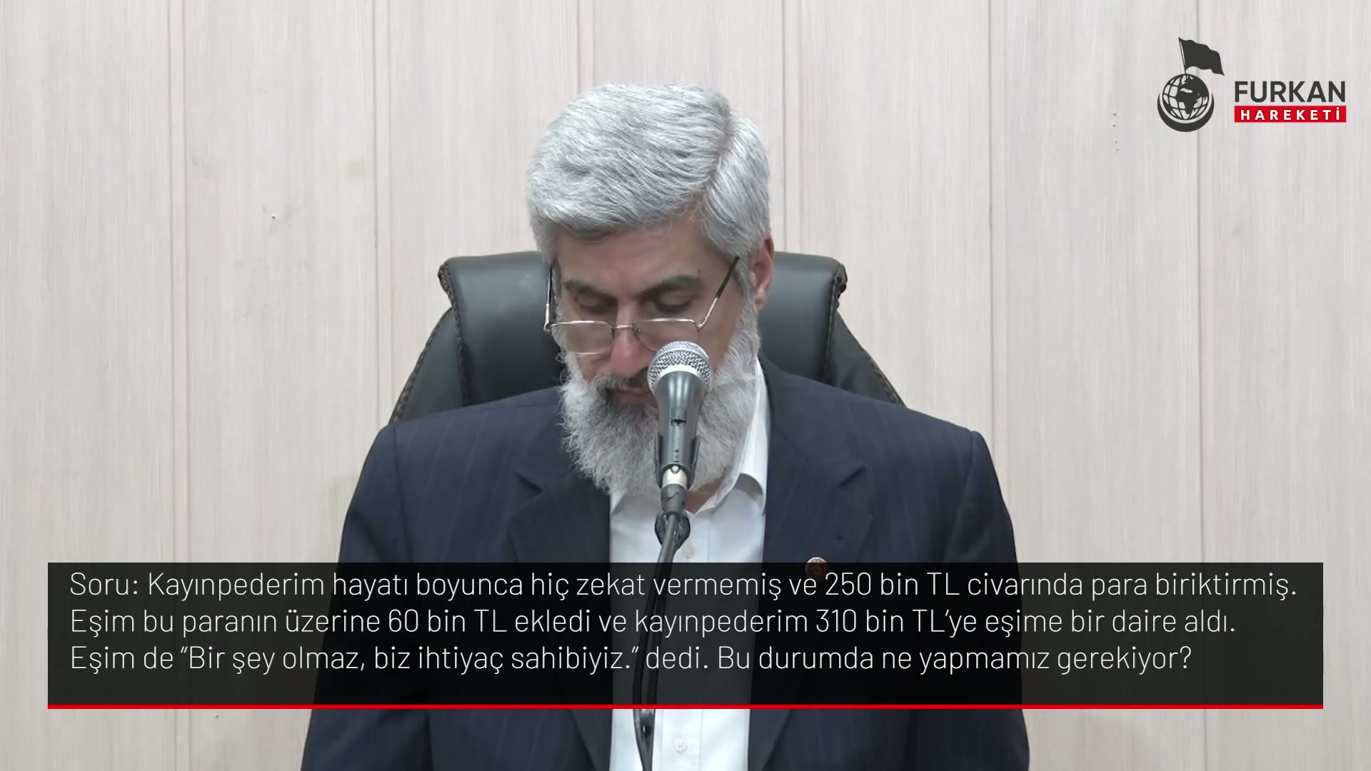 Kayınpederim hayatı boyunca hiç zekat vermemiş ve 250 bin TL civarında para biriktirmiş. Eşim bu paranın üzerine 60 bin TL ekledi ve kayınpederim 310 bin TL'ye eşime bir daire aldı. Eşim de "Bir şey olmaz, biz ihtiyaç sahibiyiz." dedi. Bu durumda ne yapmamız gerekiyor?