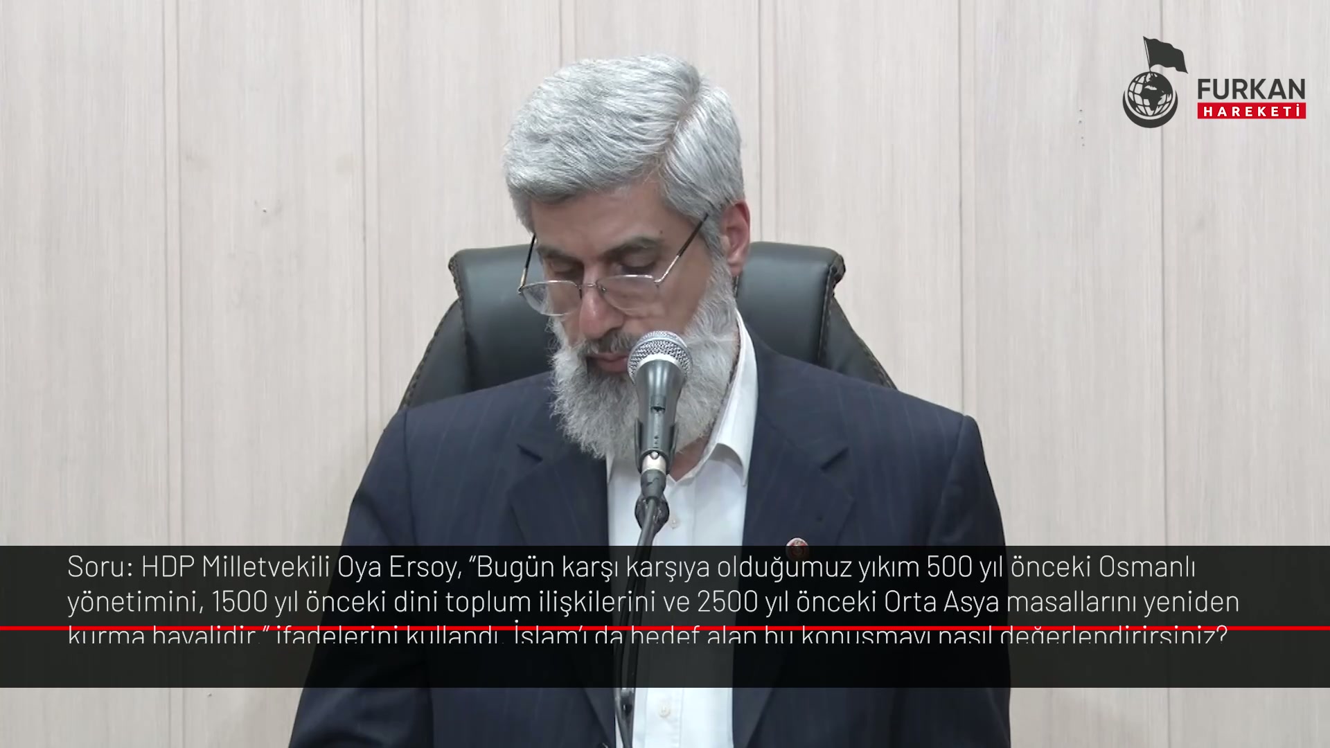 HDP Milletvekili Oya Ersoy, "Bugün karşı karşıya olduğumuz yıkım 500 yıl önceki Osmanlı yönetimini. 1500 yıl önceki dini toplum ilişkilerini ve 2500 yıl önceki Orta Asya masallarını yeniden kurma hayalidir." ifadelerini kullandı. İslam'ı da hedef alan bu konuşmayı nasıl değerlendirirsiniz?