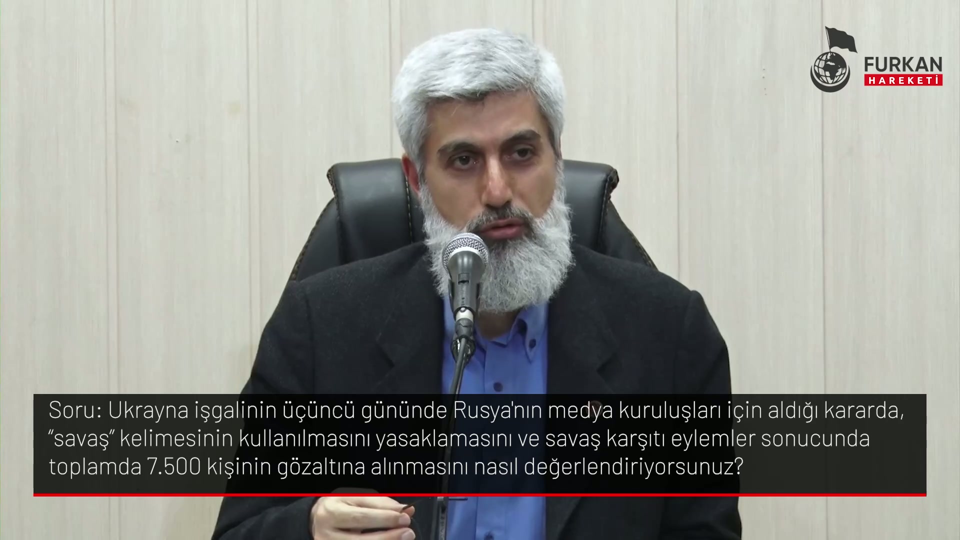Ukrayna işgalinin üçüncü gününde Rusya'nın medya kuruluşları için aldığı kararda, "savaş" kelimesinin kullanılmasını yasaklamasını ve savaş karşıtı eylemler sonucunda toplamda 7.500 kişinin gözaltına alınmasını nasıl değerlendiriyorsunuz?
