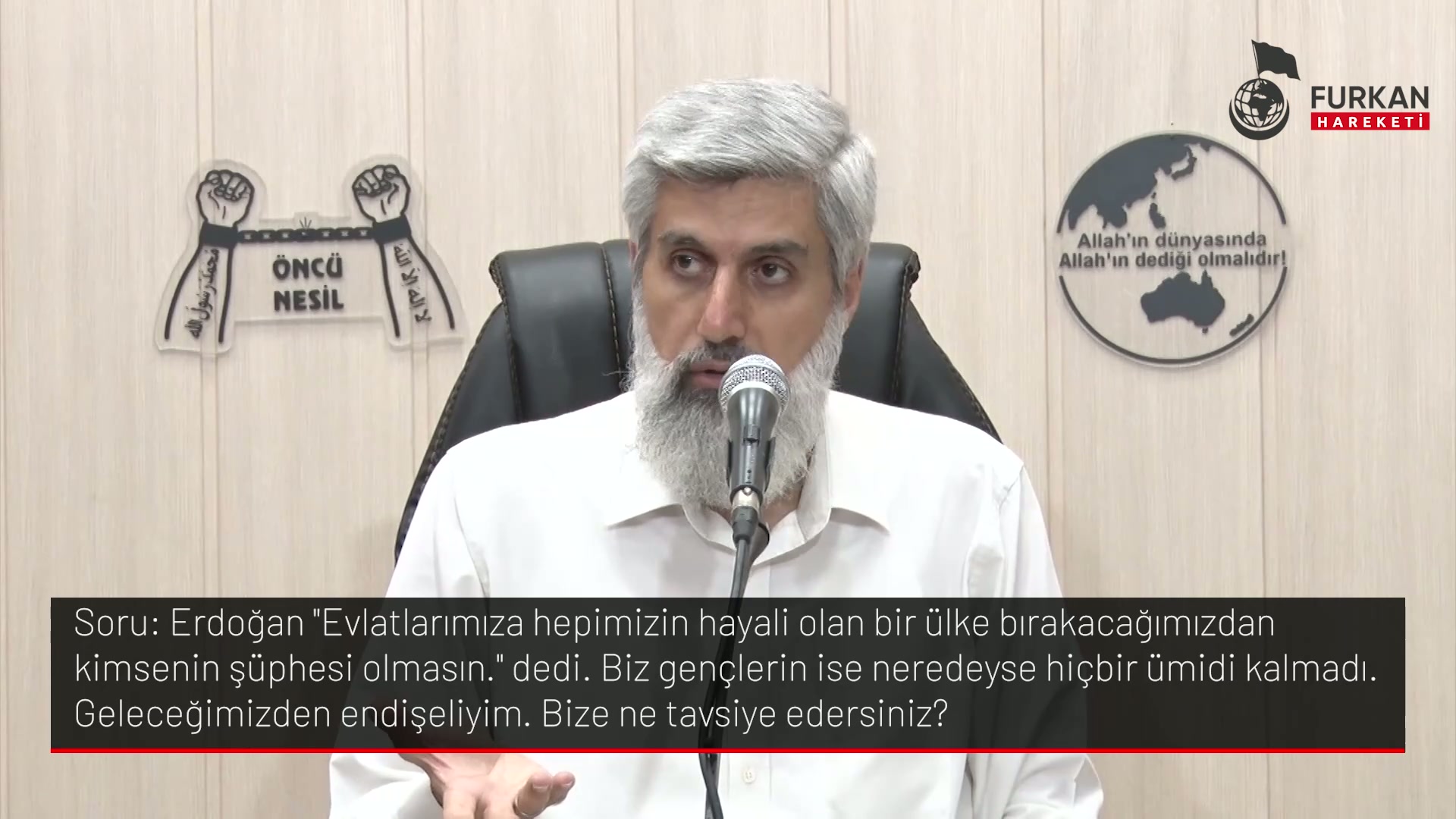 Erdoğan "Evlatlarımıza hepimizin hayali olan bir ülke bırakacağımızdan kimsenin şüphesi olmasın." dedi. Biz gençlerin ise neredeyse hiçbir ümidi kalmadı. Geleceğimizden endişeliyim. Bize ne tavsiye edersiniz?
