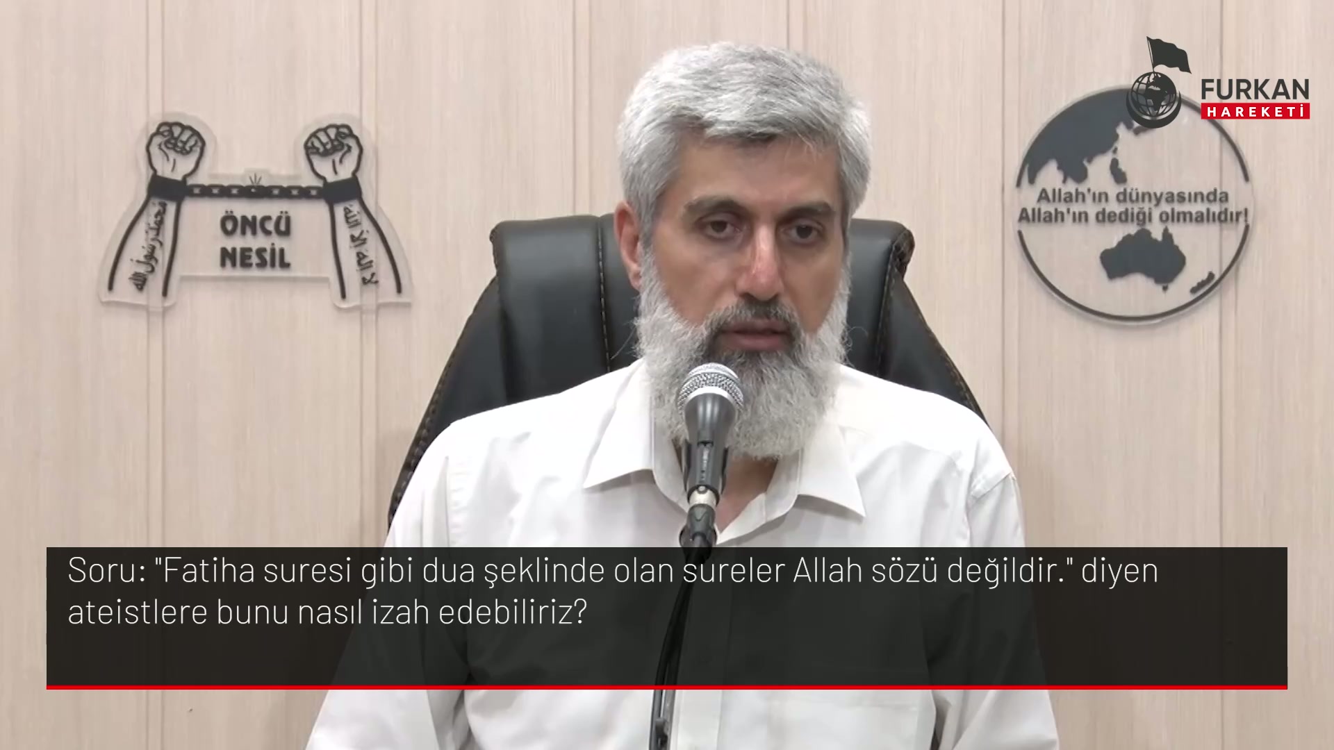 Fatiha suresi gibi dua şeklinde olan sureler Allah sözü değildir." diyen ateistlere bunu nasıl izah edebiliriz?
