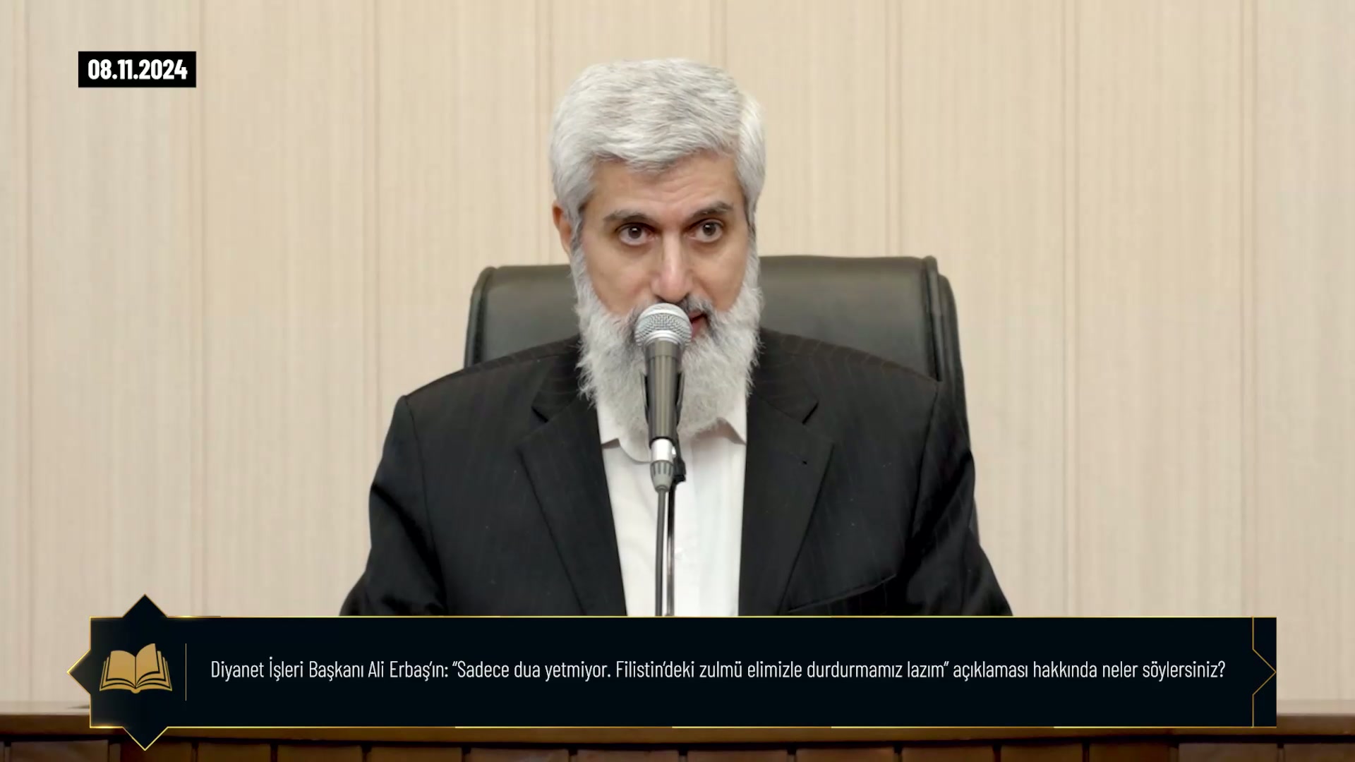 Diyanet İşleri Başkanı Ali Erbaş’ın: “Sadece dua yetmiyor. Filistin’deki zulmü elimizle durdurmamız lazım” açıklaması hakkında neler söylersiniz?