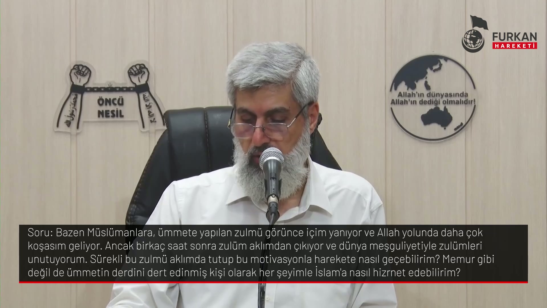 Bazen Müslümanlara, ümmete yapılan zulmü görünce içim yanıyor ve Allah yolunda daha çok koşasım geliyor. Ancak birkaç saat sonra zulüm aklımdan çıkıyor ve dünya meşguliyetiyle zulümleri unutuyorum. Sürekli bu zulmü aklımda tutup bu motivasyonla harekete nasıl geçebilirim? Memur gibi değil de ümmetin derdini dert edinmiş kişi olarak her şeyimle İslam'a nasıl hizrnet edebilirim?