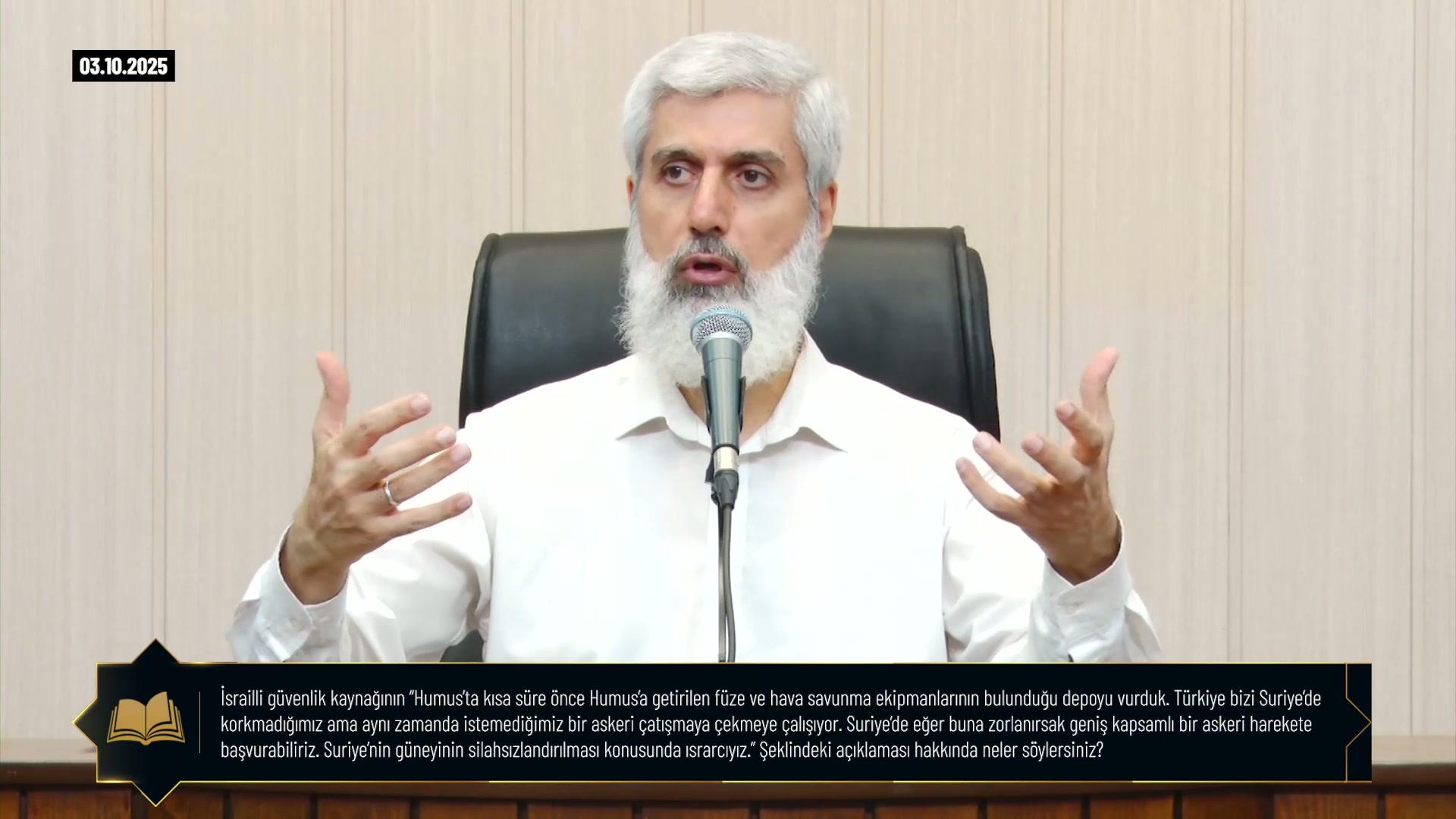 İsrailli güvenlik kaynağının “Humus’ta kısa süre önce Humus’a getirilen füze ve hava savunma ekipmanlarının bulunduğu depoyu vurduk. Türkiye bizi Suriye’de korkmadığımız ama aynı zamanda istemediğimiz bir askeri çatışmaya çekmeye çalışıyor. Suriye’de eğer buna zorlanırsak geniş kapsamlı bir askeri harekete başvurabiliriz. Suriye’nin güneyinin silahsızlandırılması konusunda ısrarcıyız.” Şeklindeki açıklaması hakkında neler söylersiniz?