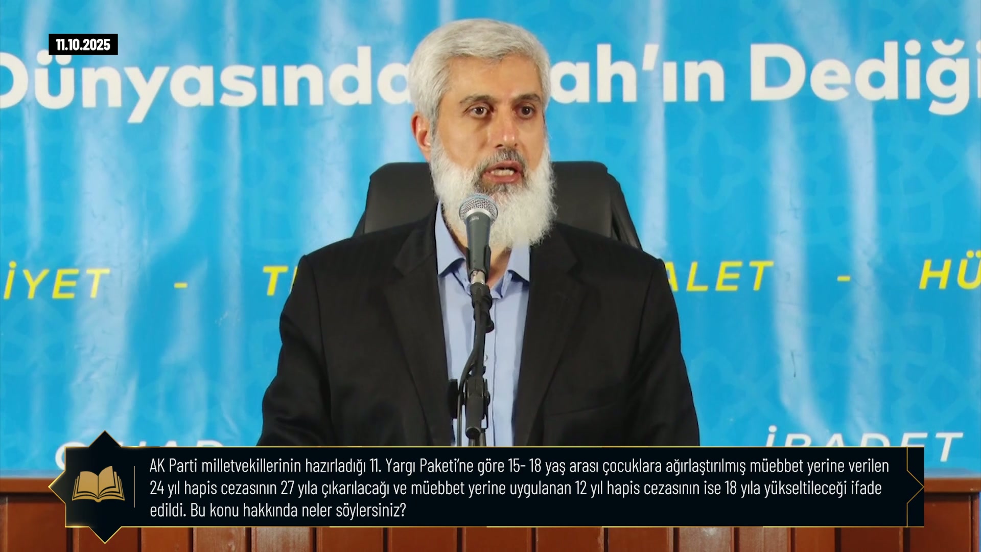 AK Parti milletvekillerinin hazırladığı 11. Yargı Paketi’ne göre 15- 18 yaş arası çocuklara ağırlaştırılmış müebbet yerine verilen 24 yıl hapis cezasının 27 yıla çıkarılacağı ve müebbet yerine uygulanan 12 yıl hapis cezasının ise 18 yıla yükseltileceği ifade edildi. Bu konu hakkında neler söylersiniz?