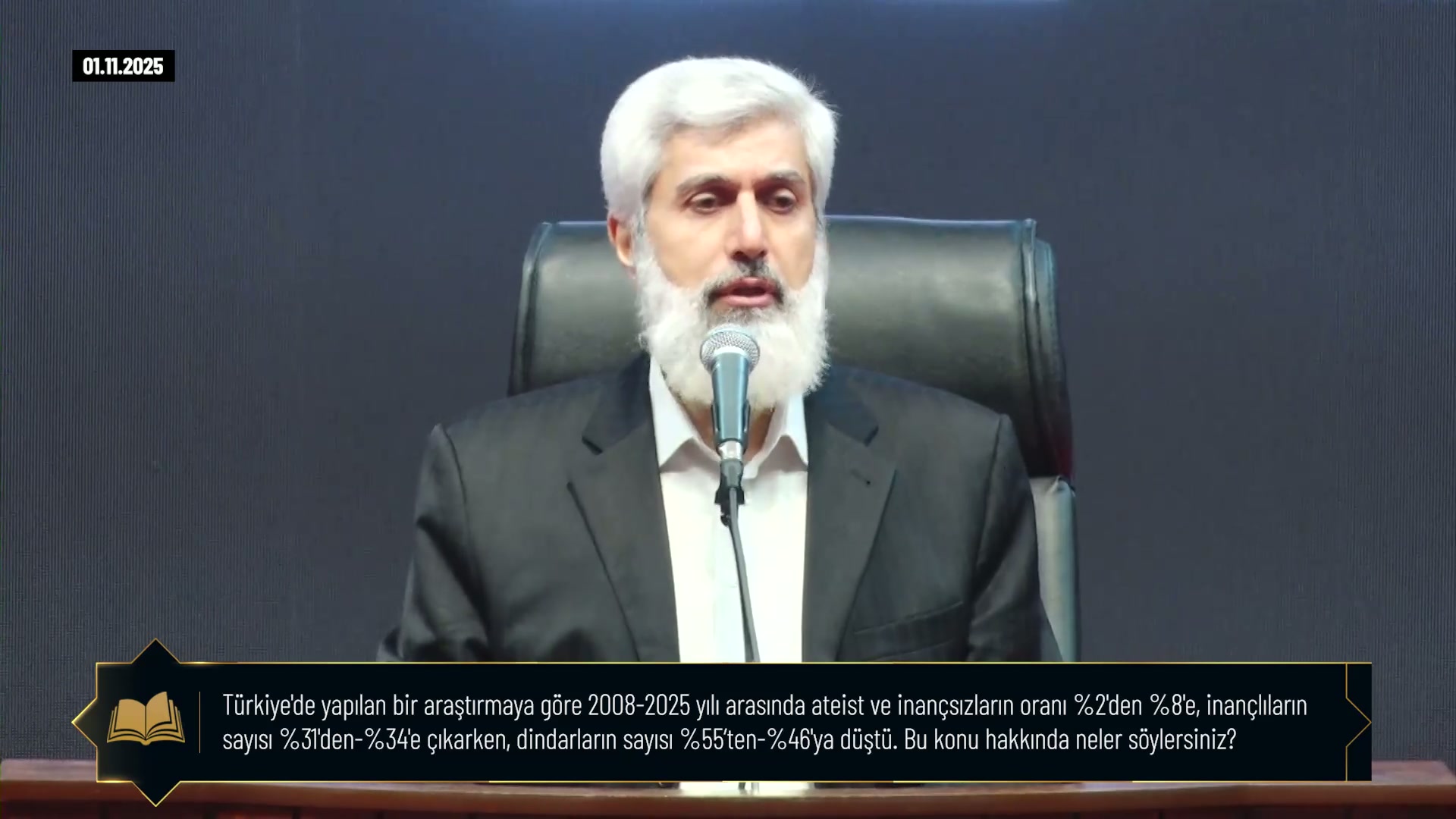 Türkiye 'de yapılan bir araştırmaya göre 2008-2025 yılı arasında ateist ve inançsızların oranı %2'den %8'e, inançlıların sayısı %31'den-%34'e çıkarken, dindarların sayısı %55’ten-%46'ya düştü. Bu konu hakkında neler söylersiniz?
