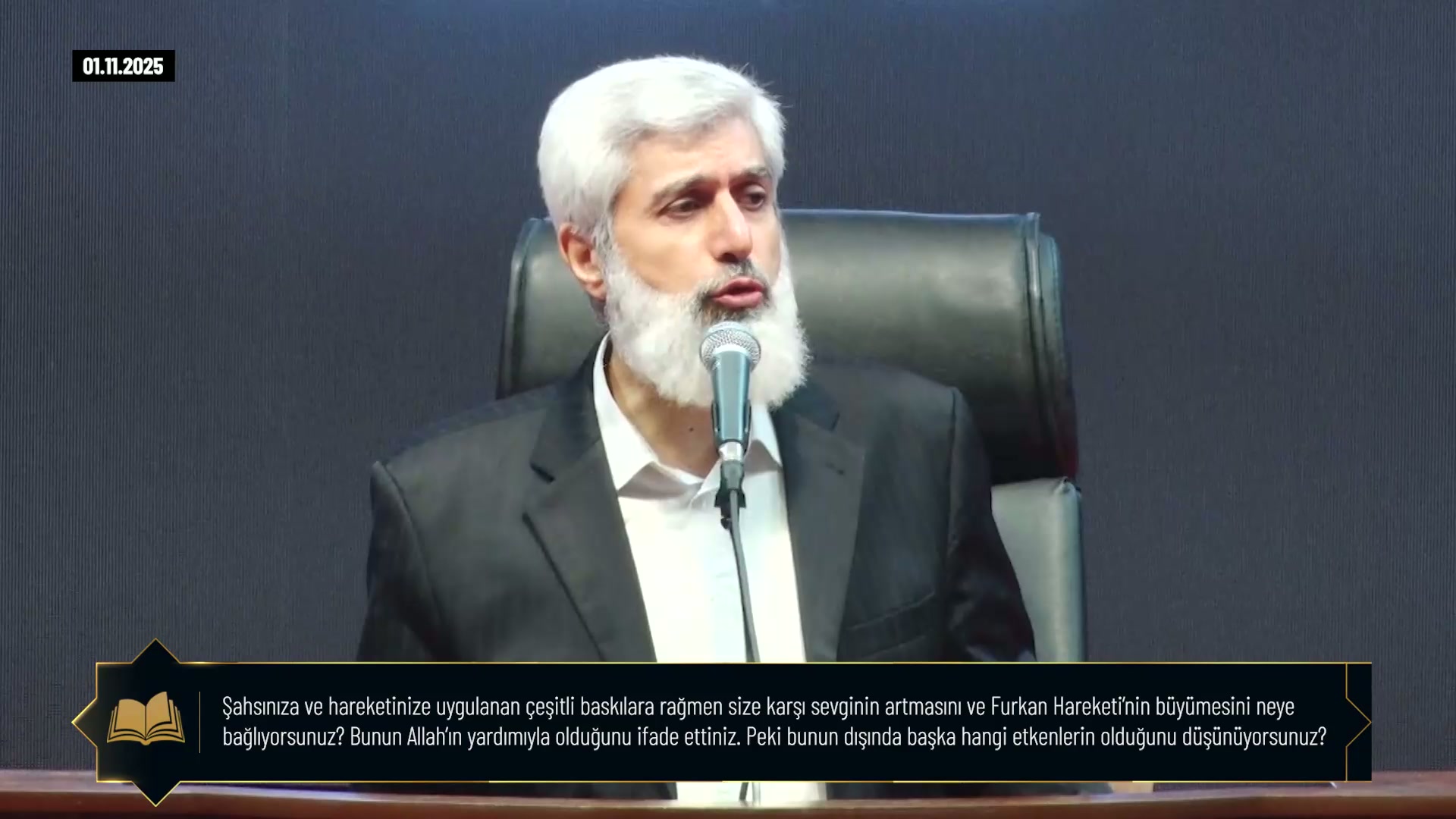 Şahsınıza ve hareketinize uygulanan çeşitli baskılara rağmen size karşı sevginin artmasını ve Furkan Hareketi’nin büyümesini neye bağlıyorsunuz? Bunun Allah’ın yardımıyla olduğunu ifade ettiniz. Peki bunun dışında başka hangi etkenlerin olduğunu düşünüyorsunuz?