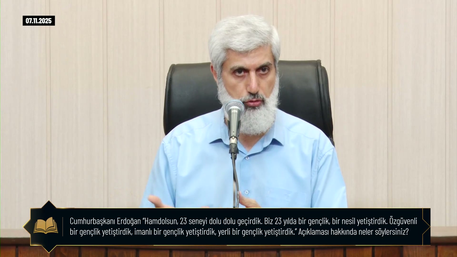 Cumhurbaşkanı Erdoğan "Hamdolsun, 23 seneyi dolu dolu geçirdik. Biz 23 yılda bir gençlik, bir nesil yetiştirdik. Özgüvenli bir gençlik yetiştirdik, imanlı bir gençlik yetiştirdik, yerli bir gençlik yetiştirdik." Açıklaması hakkında neler söylersiniz?