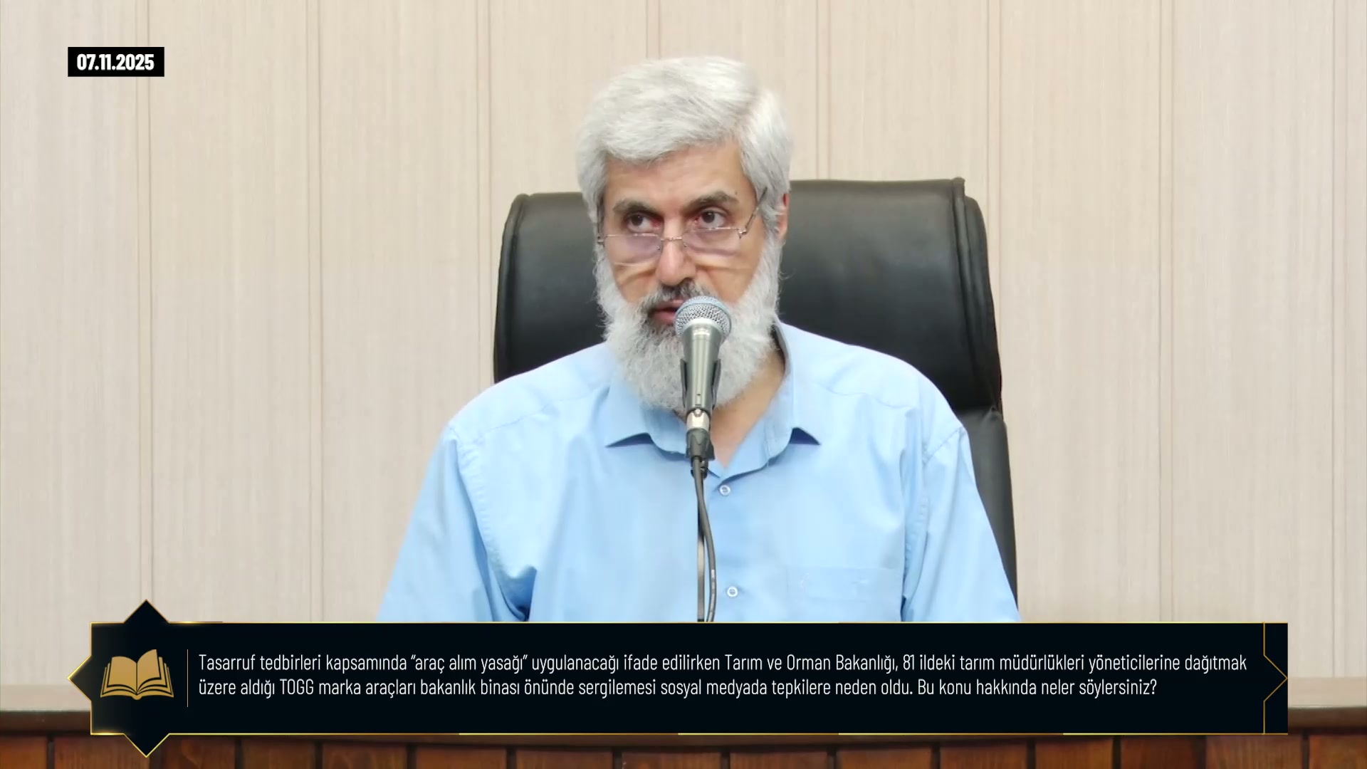 Tasarruf tedbirleri kapsamında "araç alım yasağı uygulanacağı İfade edilirken Tarım ve Orman Bakanlığı, 81 ildeki tarım müdürlükleri yöneticilerine dağıtmak üzere aldığı TOG marka araçları bakanlık binası önünde sergilemesi sosyal medyada tepkilere neden oldu. Bu konu hakkında neler söylersiniz?