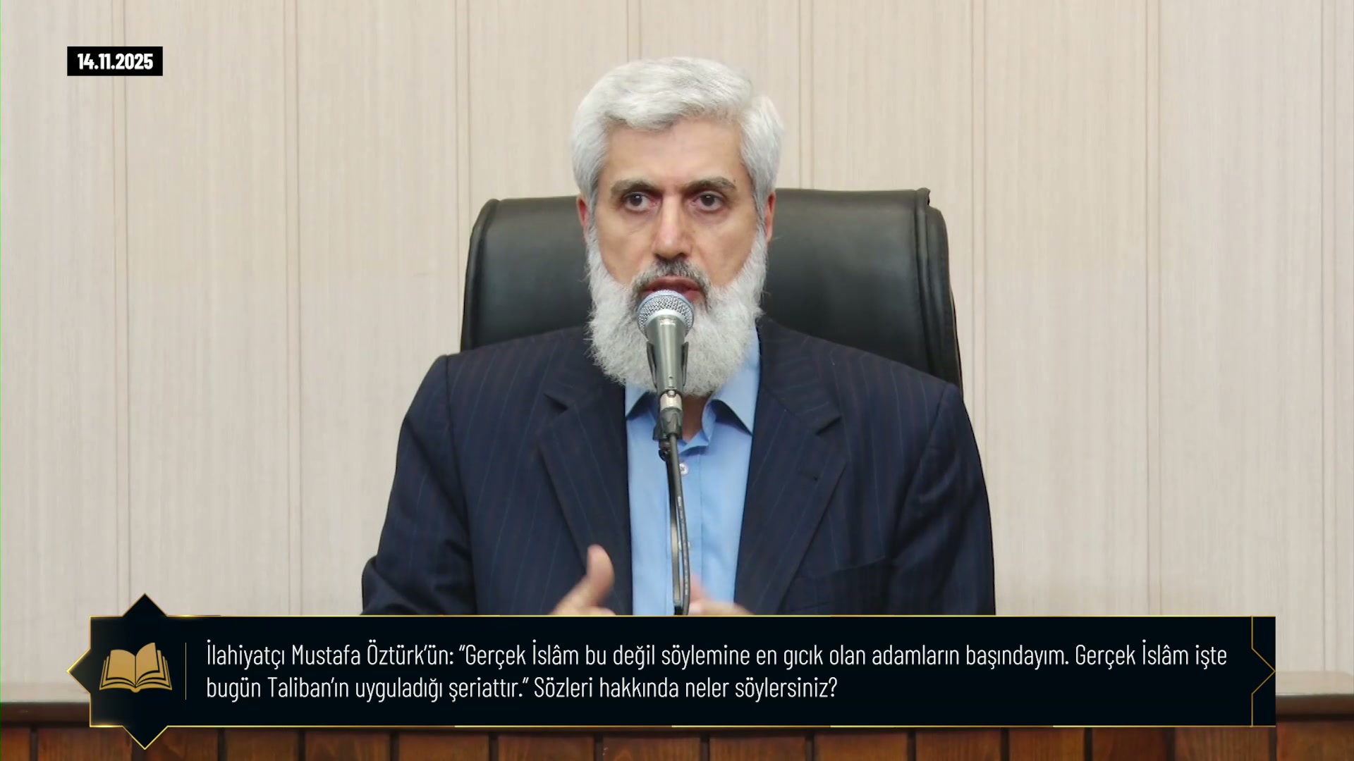 İlahiyatçı Mustafa Öztürk’ün: “Gerçek İslâm bu değil söylemine en gıcık olan adamların başındayım. Gerçek İslâm işte bugün Taliban’ın uyguladığı şeriattır.” Sözleri hakkında neler söylersiniz?