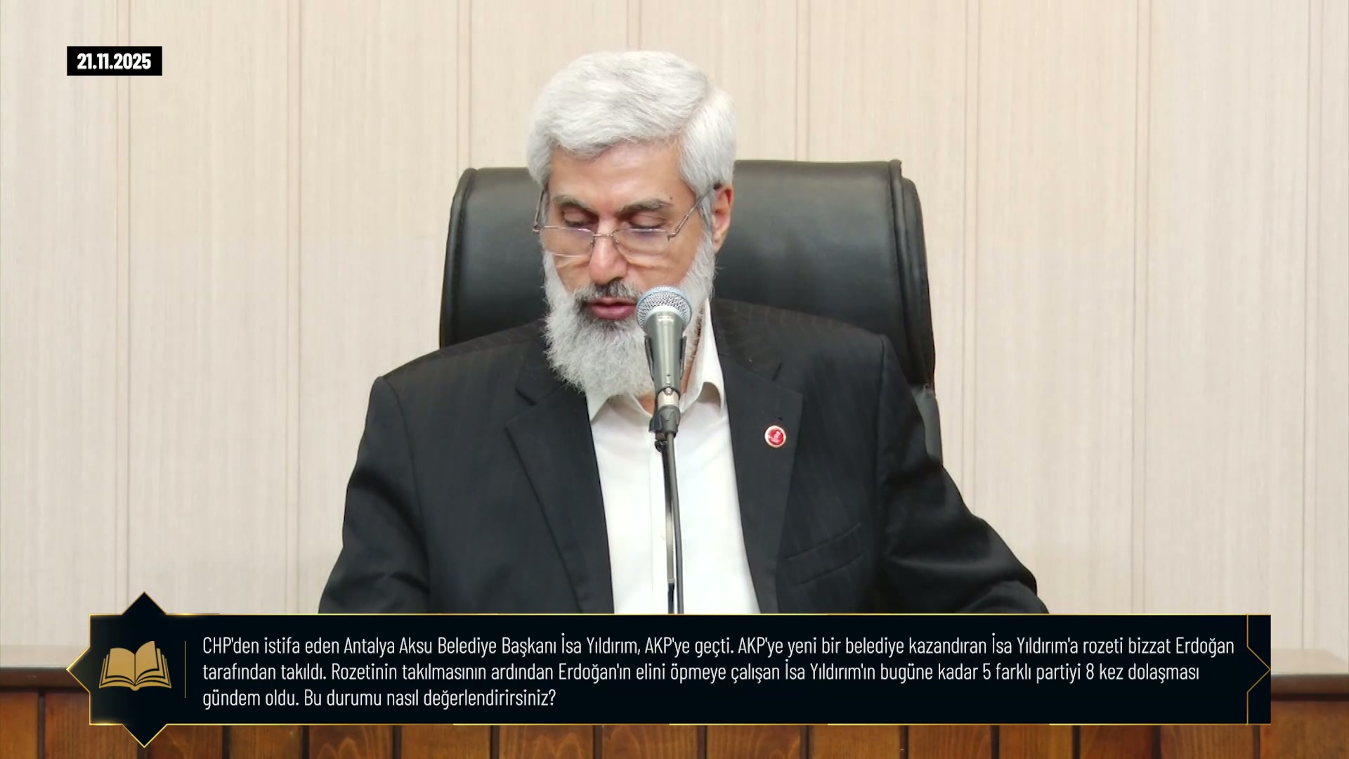 CHP'den istifa eden Antalya Aksu Belediye Başkanı İsa Yıldırım, AKP'ye geçti. AKP'ye yeni bir belediye kazandıran İsa Yıldırım'a rozeti bizzat Erdoğan tarafından takıldı. Rozetinin takılmasının ardından Erdoğan'ın elini öpmeye çalışan İsa Yıldırım'ın bugüne kadar 5 farklı partiyi 8 kez dolaşması gündem oldu. Bu durumu nasıl değerlendirirsiniz?