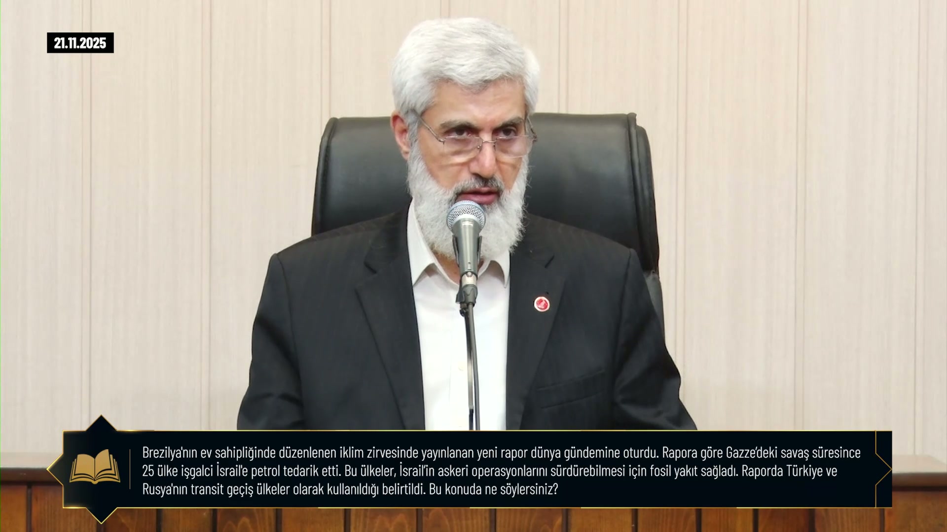 Brezilya'nın ev sahipliğinde düzenlenen iklim zirvesinde yayınlanan yeni rapor dünya gündemine oturdu. Rapora göre Gazze’deki savaş süresince 25 ülke işgalci İsrail'e petrol tedarik etti. Bu ülkeler, İsrail’in askeri operasyonlarını sürdürebilmesi için fosil yakıt sağladı. Raporda Türkiye ve Rusya'nın transit geçiş ülkeler olarak kullanıldığı belirtildi. Bu konuda ne söylersiniz?