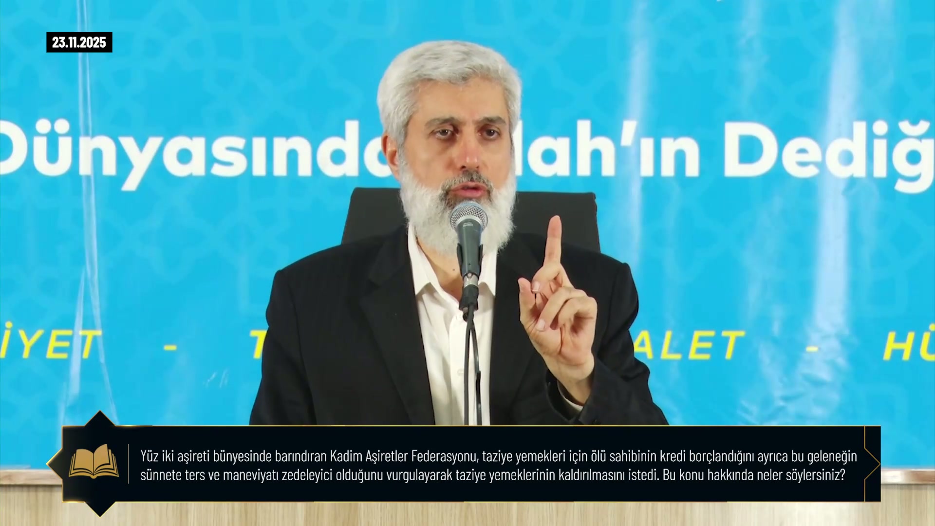 Yüz iki aşireti bünyesinde banındıran Kadim Aşiretler Federasyonu, taziye yemekleri için ölü sahibinin kredi borçlandığını ayrıca bu geleneğin sünnete ters ve maneviyatı zedeleyici olduğunu vurgulayarak taziye yemeklerinin kaldırılmasını istedi. Bu konu hakkında neler söylersiniz?