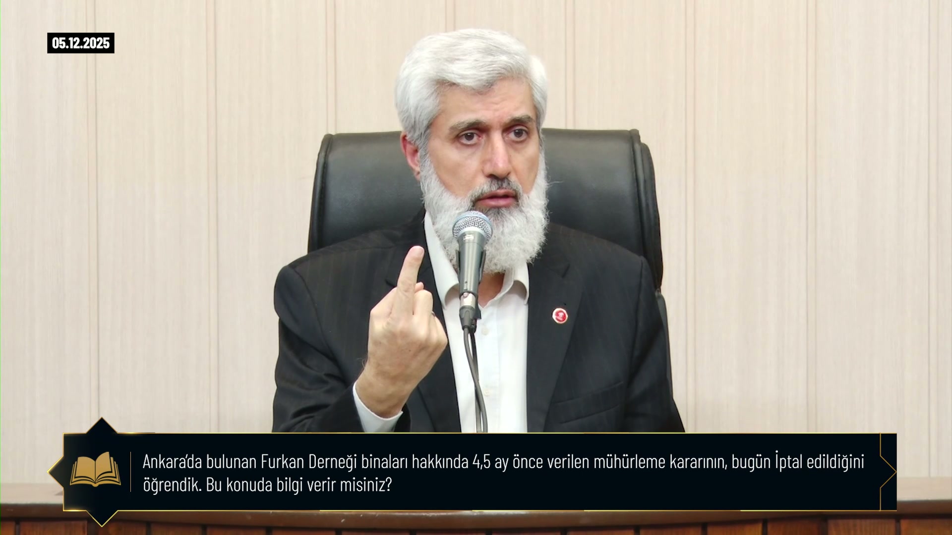Ankara’da bulunan Furkan Derneği binaları hakkında 4,5 ay önce verilen mühürleme kararının, bugün İptal edildiğini öğrendik. Bu konuda bilgi verir misiniz?