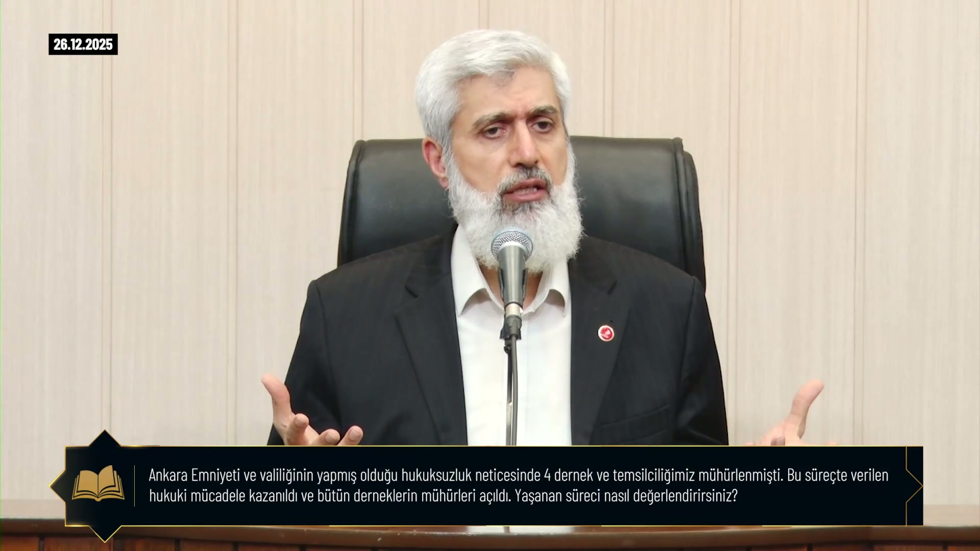 Ankara Emniyeti ve valiliğinin yapmış olduğu hukuksuzluk neticesinde 4 dernek ve temsilciliğimiz mühürlenmişti. Bu süreçte verilen hukuki mücadele kazanıldı ve bütün derneklerin mühürleri açıldı. Yaşanan süreci nasıl değerlendirirsiniz?