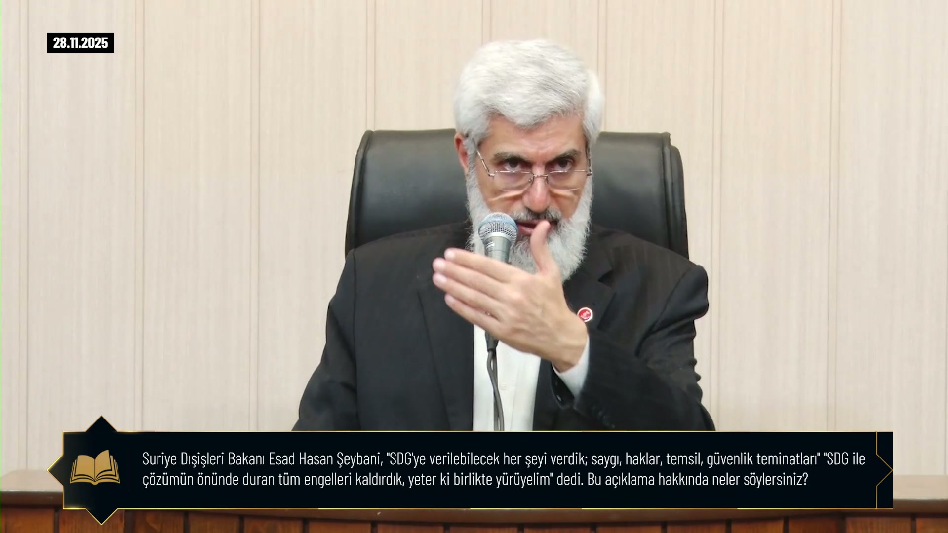 Suriye Dışişleri Bakanı Esad Hasan Şeybani, "SOG'ye verilebilecek her şeyi verdik; saygı, haklar, temsil, güvenlik teminatlan" "S06 ile çözümün önünde duran tüm angelleri kaldırdık, yeter ki birlikte yürüyelim dedi. Bu açıklama hakkında neler söylersiniz?