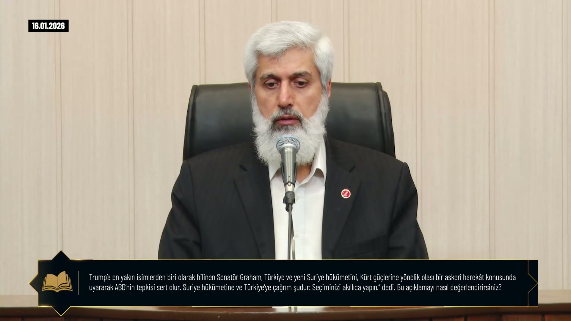 Trump'a en yakın isimlerden biri olarak bilinen Senatör Graham, Türkiye ve yeni Surlye hükümetini, Kürt güçlerine yönelik olası bir askeri harekät konusunda uyararak ABD'nin tepkisi sert olur. Suriye hükümetine ve Türkiye'ye çağrım şudur: Seçiminizi akıllıca yapın." dedi. Bu açıklamayı nasıl değerlendirirsiniz?