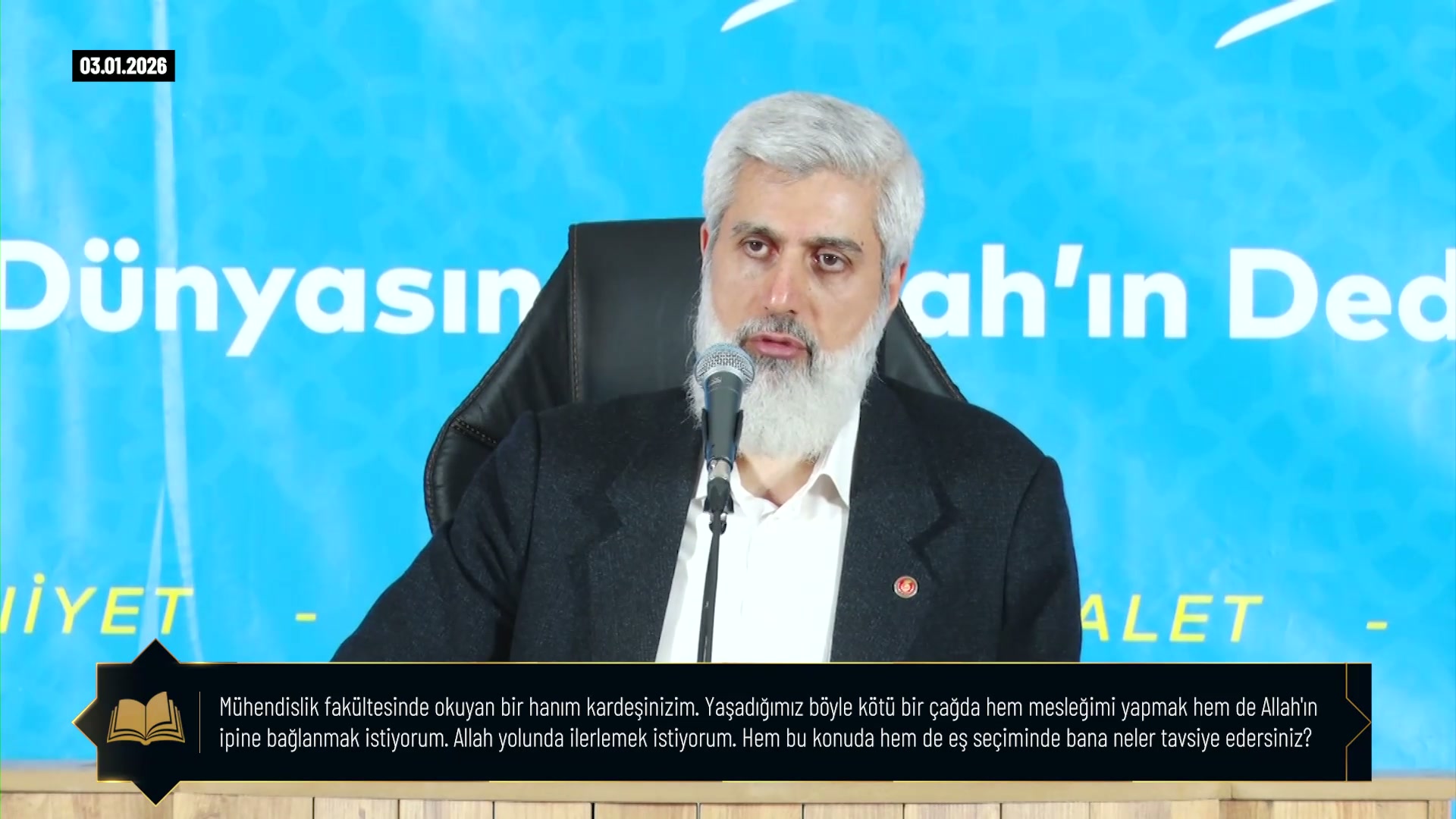 Mühendislik fakültesinde okuyan bir hanım kardeşinizim. Yaşadığımız böyle kötü bir çağda hem mesleğimi yapmak hem de Allah'in ipine bağlanmak istiyorum. Allah yolunda ilerlemek istiyorum. Hem bu konuda hem de eş seçiminde bana neler tavsiye edersiniz?