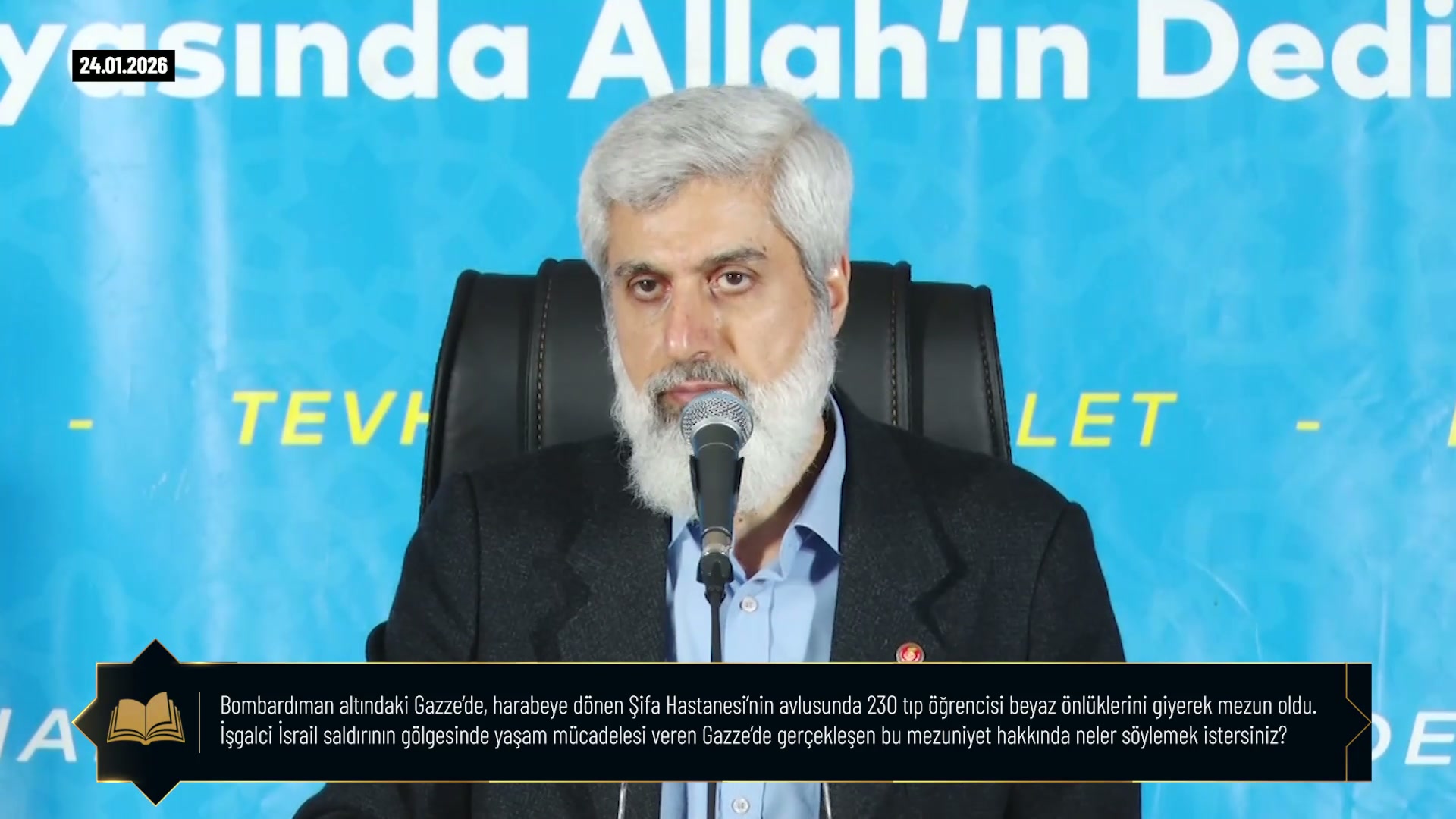 Bombardıman altındaki Gazze’de, harabeye dönen Şifa Hastanesi’nin avlusunda 230 tıp öğrencisi beyaz önlüklerini giyerek mezun oldu. İşgalci İsrail saldırının gölgesinde yaşam mücadelesi veren Gazze’de gerçekleşen bu mezuniyet hakkında neler söylemek istersiniz?