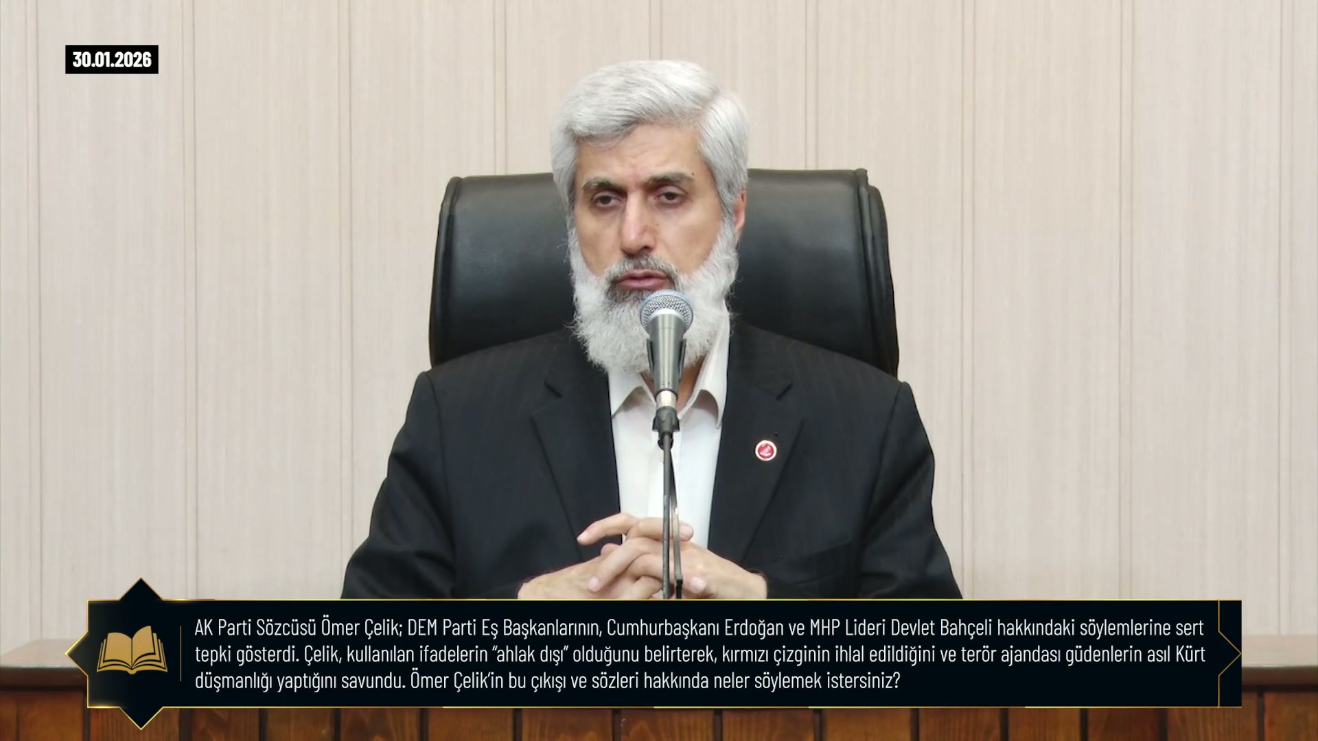 AK Parti Sözcüsü Ömer Çelik: DEM Parti Eş Başkanlarının, Cumhurbaşkanı Erdoğan ve MHP Lideri Devlet Bahçeli hakkındaki söylemlerine sert tepki gösterdi. Çelik, kullanılan ifadelerin "ahlak dışı" olduğunu belirterek, kırmızı çizginin ihlal edildiğini ve terör ajandası güdenlerin asıl Kürt düşmanlığı yaptığını savundu. Ömer Çelikin bu çıkışı ve sözleri hakkında neler söylemek istersiniz?